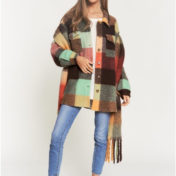 Cute Checkered Fleece Jacket - Picture 3 of 10